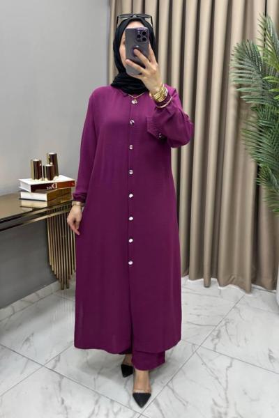 Neslişah Takım Mor Mor