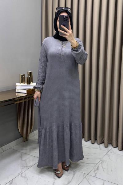 Nigar Elbise Gri  Gri