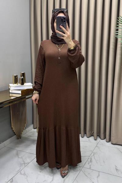 Nigar Elbise Kahve Kahverengi