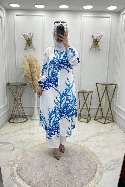 Nihan Takım Beyaz Beyaz