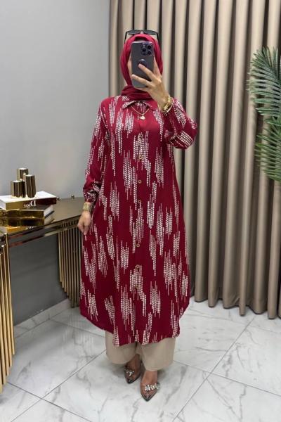 Nihan Takım Bordo Bordo