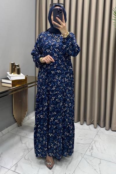 Nurcan Elbise Lacivert  Lacivert