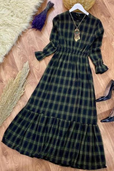 Oduncu Elbise Haki Haki