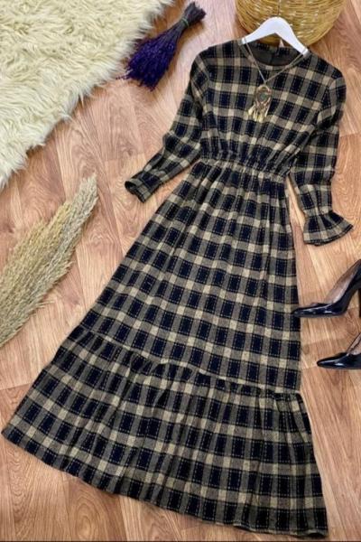 Oduncu Elbise Sarı Sarı