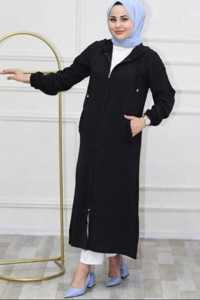 Örgü Kap Siyah Siyah