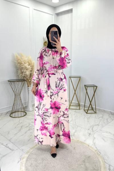 Orkide Elbise Fuşya Fuşya