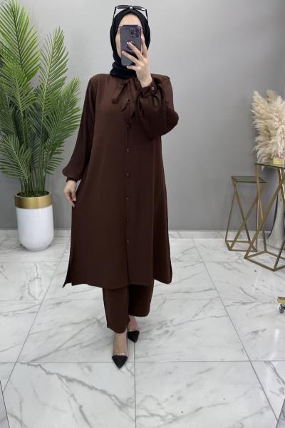 Oya Takım Kahve Kahverengi