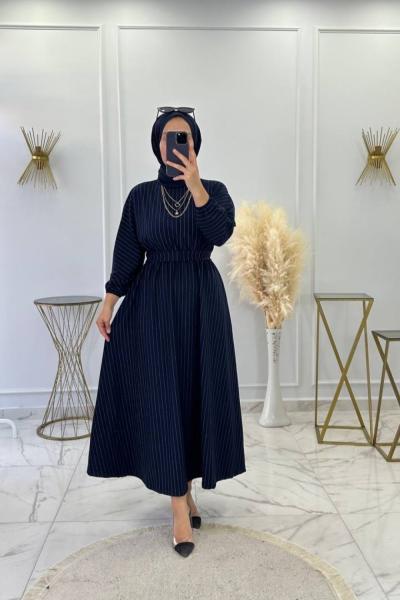 Öykü Elbise Lacivert Lacivert