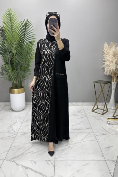 Öykü Elbise Siyah Siyah