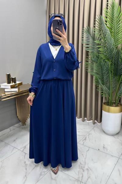 Öykü Etekli Takım İndigo İndigo