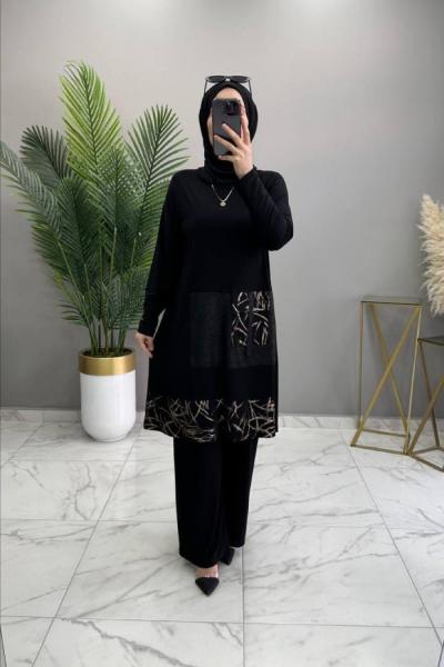 Özlem Takım Siyah Siyah