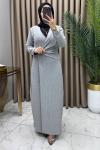 Özüm Abiye Elbise Gri Gri
