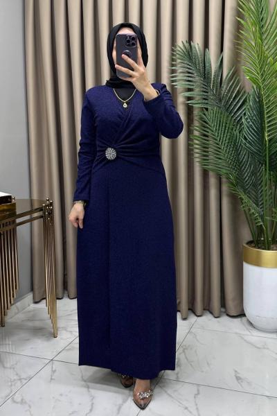 Özüm Abiye Elbise Lacivert  Lacivert