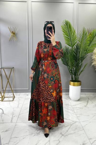 Papatya Elbise Zümrüt Zümrüt