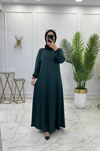 Parıl Elbise Petrol Petrol Yeşili