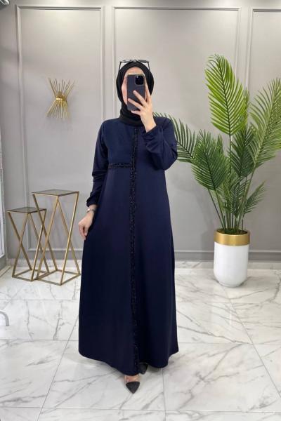 Parıltı Elbise Lacivert Lacivert