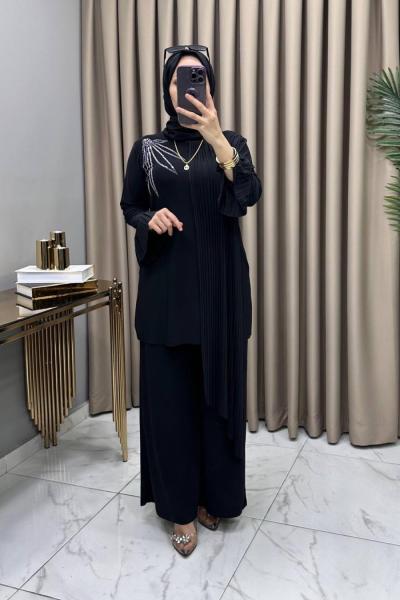 Perihan Takım Siyah Siyah