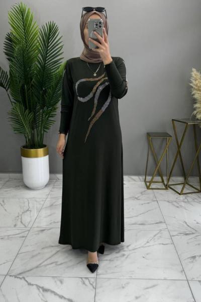 Peril Elbise Haki Haki