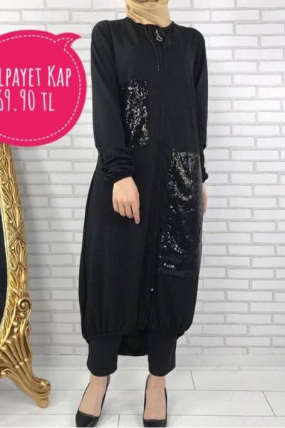 pulpayet fermuarlı kap siyah Siyah