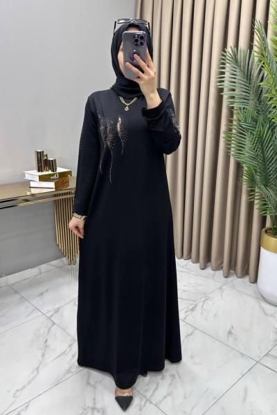 Rengin Elbise Siyah Siyah