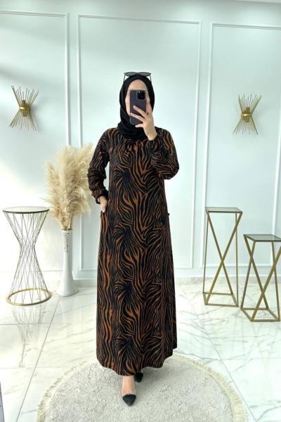 Reyhan Elbise Kahve Kahverengi