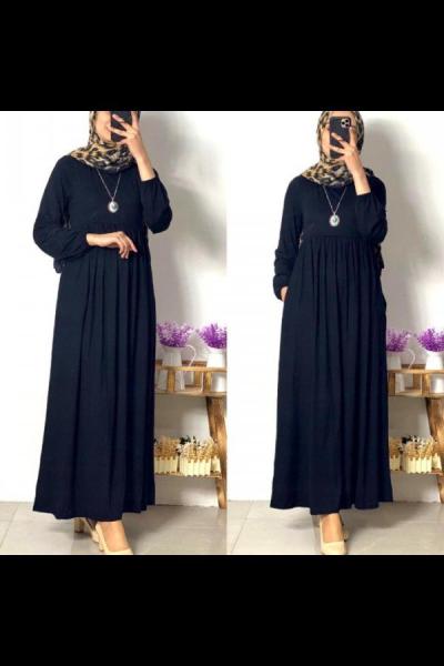 Robadan sandy elbise siyah  Siyah