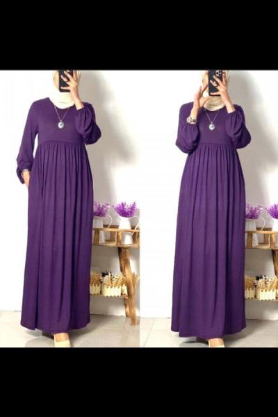 Robadan sandy elbise mor Mor