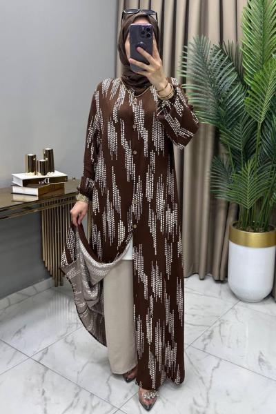 Rozalin Takım Kahve Kahverengi