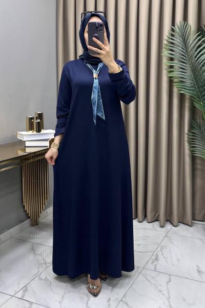 Rumeysa Elbise Lacivert  Lacivert
