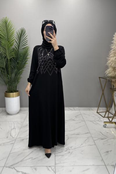 Rüveyda Abiye Elbise Siyah  Siyah