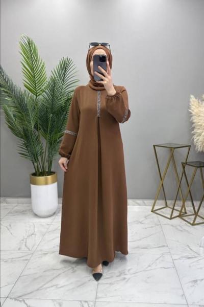 Rüya Elbise Kahve  Kahverengi