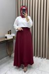 Rüya Etek Bordo  Bordo