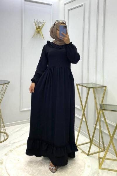 Safiye Elbise Siyah Siyah