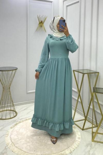 Safiye Elbise Mint Mint Yeşili