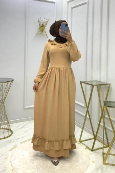 Safiye Elbise Hardal Hardal Sarısı