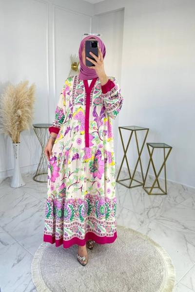 Sahil Elbise Fuşya Fuşya