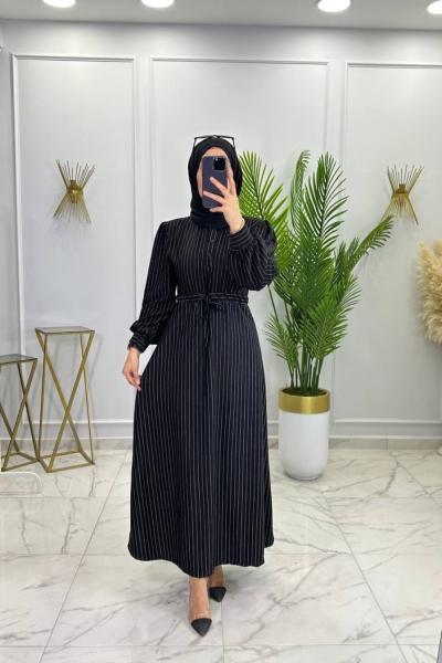 Sahra Elbise Siyah  Siyah