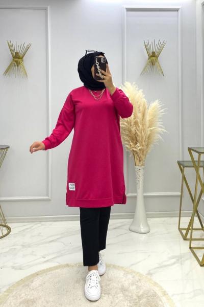 Salaş Tunik Fuşya Fuşya