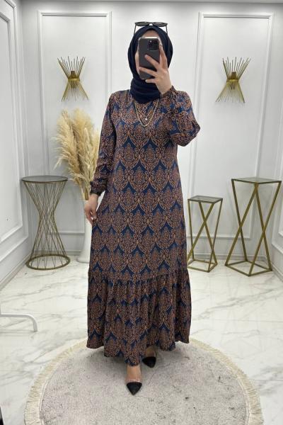 Seda Elbise - Lacivert Lacivert