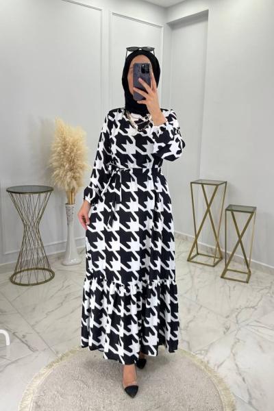 Sedef Elbise Siyah Siyah