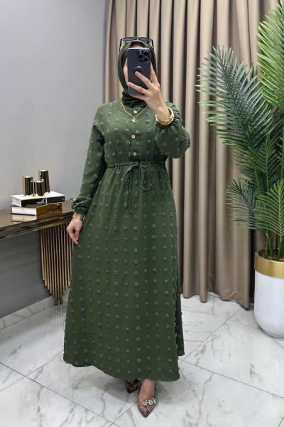 Şeker Elbise Haki Haki