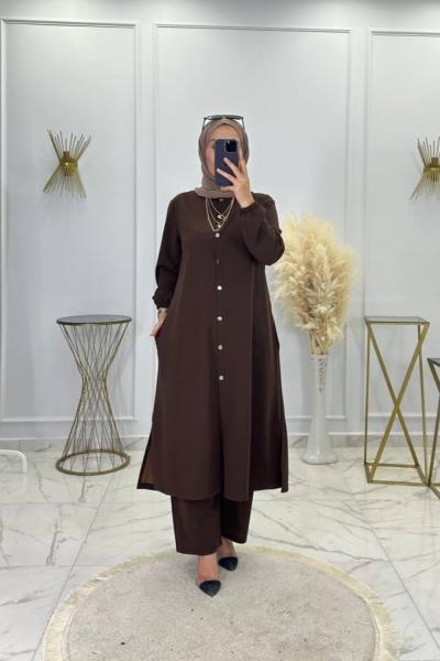 Selen Takım Kahve  Kahverengi