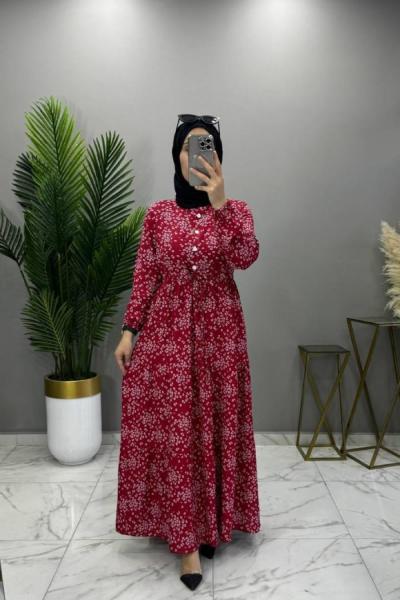 Selma Elbise Kırmızı Kırmızı