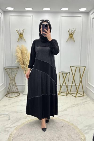 Semra Elbise Siyah  Siyah