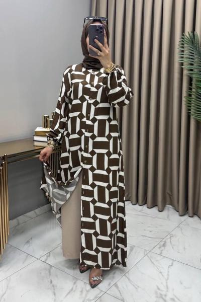 Serpil Takım Kahve Kahverengi