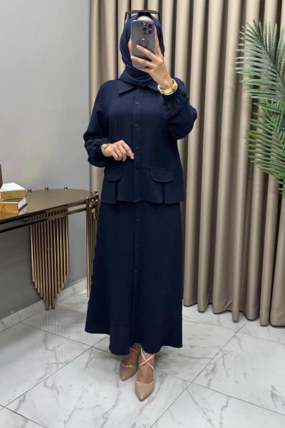 Sevcan Takım Lacivert  Lacivert