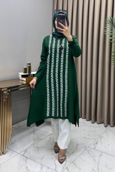 Sevgi Tunik Kolye Hediyeli Zümrüt  Zümrüt