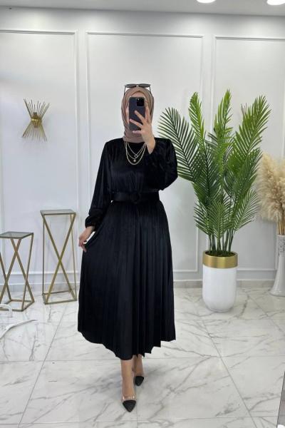 Şeyda Elbise Siyah Siyah