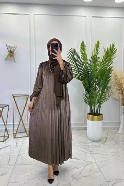 Şeyda Elbise Kahve rengi Kahverengi
