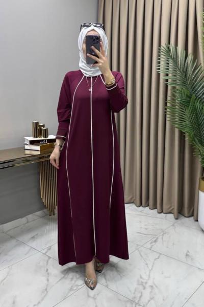 Şeyda Elbise Mürdüm Mürdüm